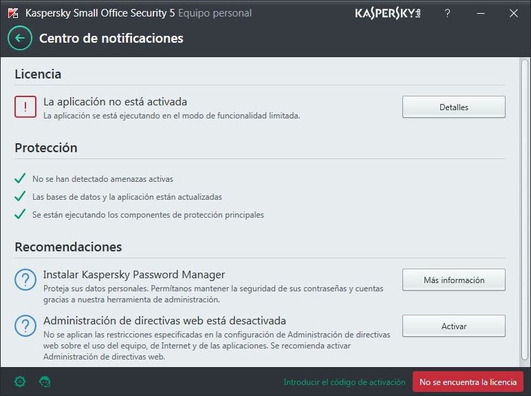 Notification Center window