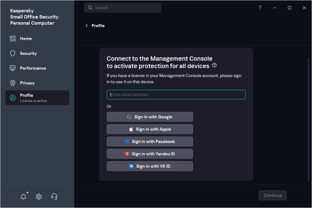 Step where you can connect to Management Console