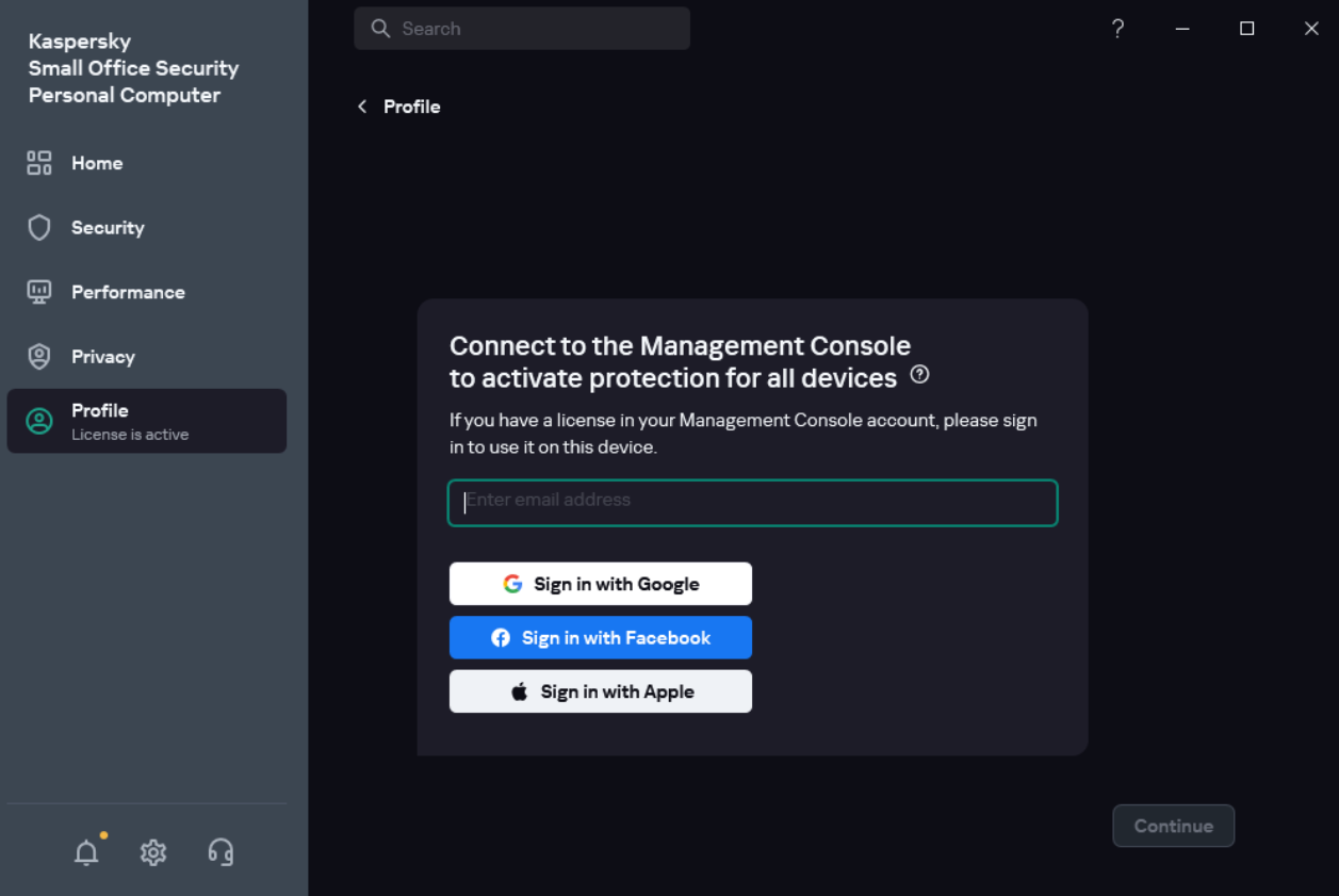 Step where you can connect to Management Console