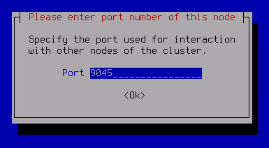 Der Screenshot zeigt das Fenster zur Eingabe der Portnummer.